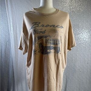 Junk Food Clothing Tan Short Sleeve Tee Classic Car Graphic